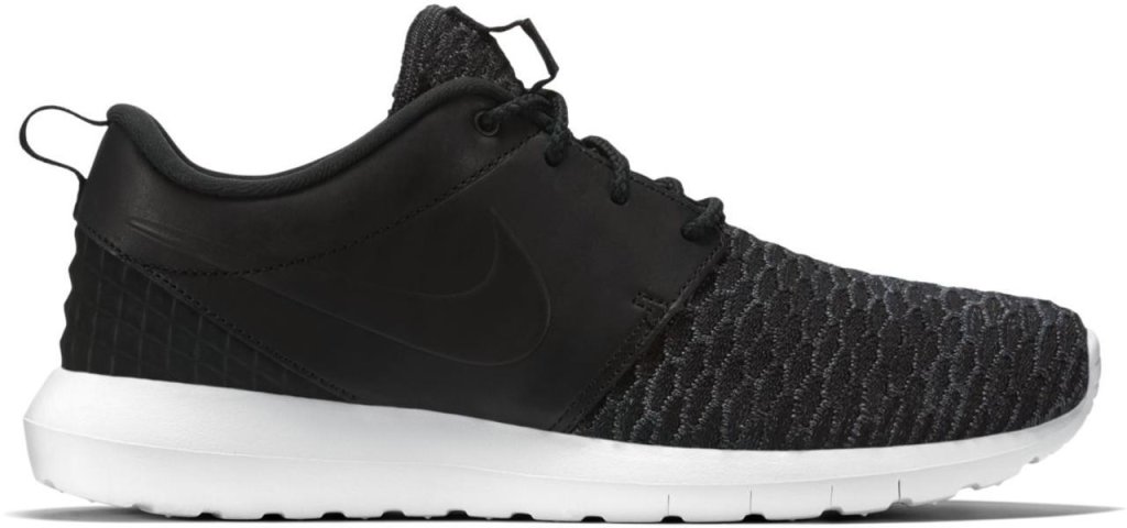 Nike Roshe Run Flyknit PRM Black White Black/Black-Dark Grey-White (746825-001)