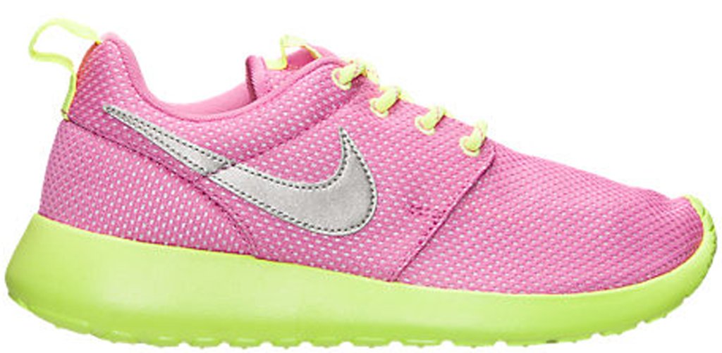 Nike Roshe Run Red Violet Metallic Silver Volt (GS) Red Violet/Metallic Silver-White-Volt Ice (599729-501)