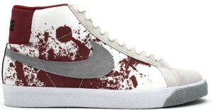 Nike SB Blazer Blood Spatter White/Metallic Silver-Black (314070-102)