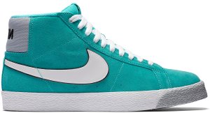Nike SB Blazer Hyper Jade Hyper Jade/White-Wolf Grey-Metallic Silver (819861-310)