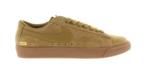 Nike  SB Blazer Low GT Supreme Golden Beige Golden Beige/Golden Beige-Gum Medium Brown-Metallic Gold (716890-229)