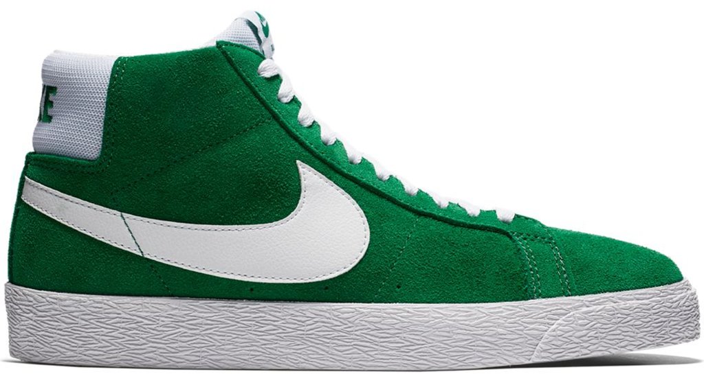 Nike SB Blazer Mid Pine Green Pine Green/White (864349-311)