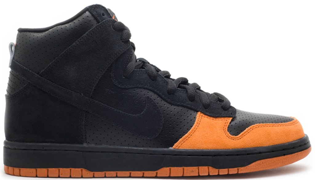 Nike SB Dunk High Black Solar Orange Black/Black-Solar Orange (305050-005)