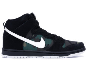 Nike SB Dunk High Camo Black/White-Iguana (BQ6826-001)