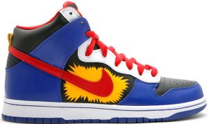 Nike SB Dunk High Comic Black/Varsity Red-Old Royal (305050-064)