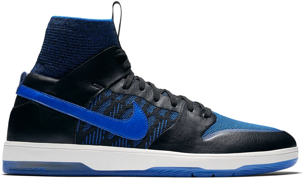 Nike SB Dunk High Elite Flyknit Terpening Black/Racer Blue-Sail-Sonic Yellow (918287-041)
