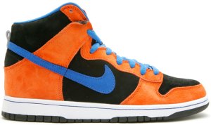 Nike  SB Dunk High Knicks Deep Orange/Blue Sapphire-Black (313171-841)