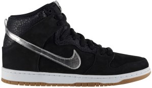 Nike Dunk SB High Nigel Sylvester “S.O.M.P.” Black/Metallic Silver (635535-001)