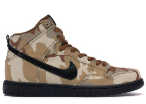 Nike  SB Dunk High Pro Desert Camo Parachute Beige/Black-Ale Brown (BQ6826-200)