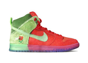 Nike  SB Dunk High Strawberry Cough University Red/Spinach Green-Magic Ember (CW7093-600)