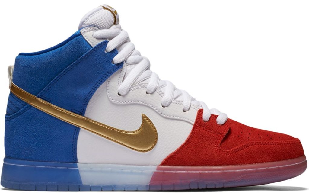 Nike SB Dunk High Tricolor (USA) Challenge Red/Game Royal-White (313171-674)