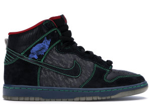 Nike SB Dunk High Twin Peaks Black/Black (313171-006)