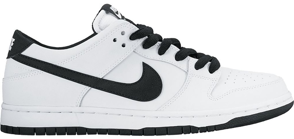 Nike SB Dunk Low IW White Black White/Black-White (819674-101)