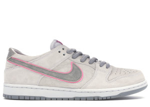 Nike SB Dunk Low Ishod Wair Flat Silver White/Perfect Pink-Flat Silver (895969-160)