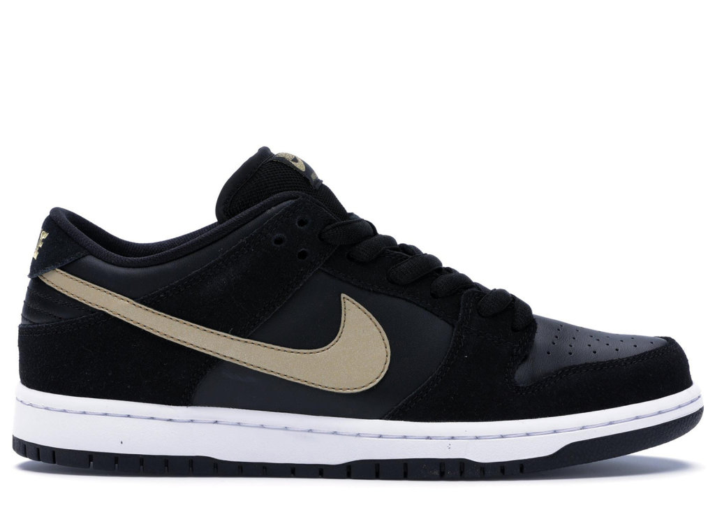 Nike SB Dunk Low Takashi (2018) Black/Metallic Gold-White (BQ6817-002)