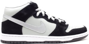 Nike  SB Dunk Mid Black Silver Black/Metallic Silver-Medium Silver (314383-009)