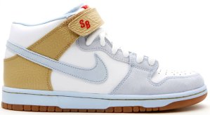 Nike  SB Dunk Mid Clubber Lang White/Ice Blue (314383-141)