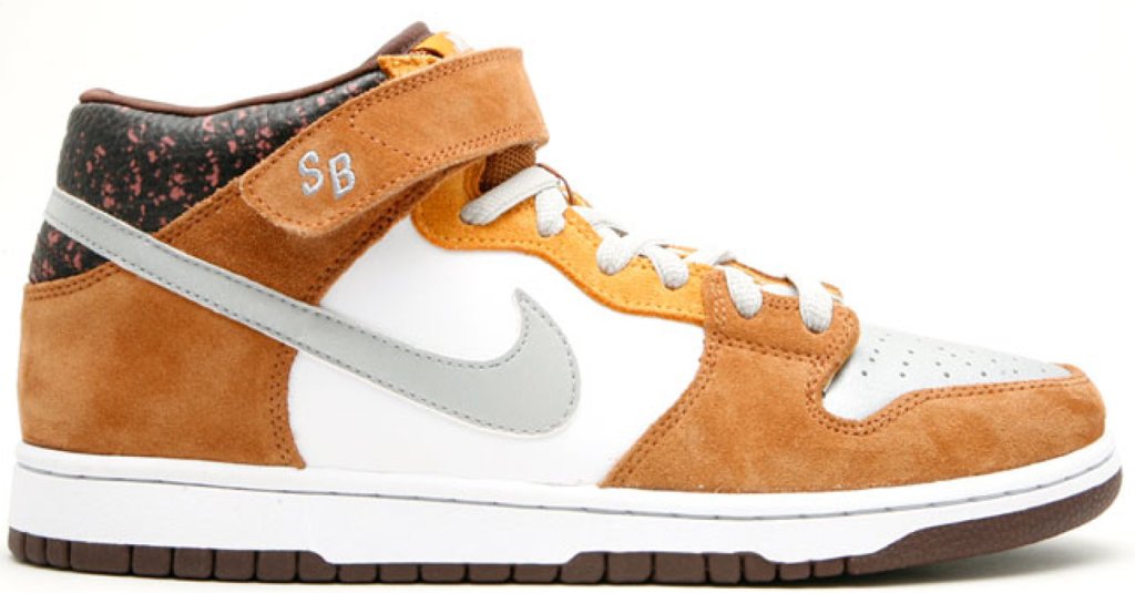 Nike SB Dunk Mid Fender Bass White/Reflect Silver (314383-102)