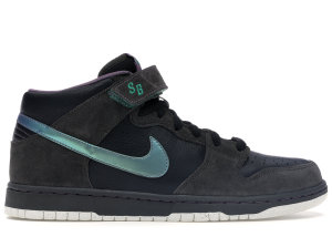 Nike  SB Dunk Mid Northern Lights Black/Sea Green (314381-031)