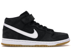 Nike  SB Dunk Mid Orange Label Black/White-Black-Gum Light Brown (CD6754-001)