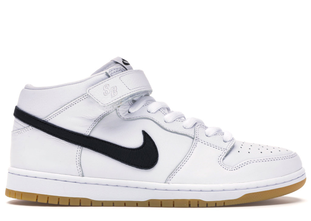 Nike SB Dunk Mid Orange Label White White/Black-White-Gum Light Brown (CD6754-100)