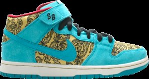 Nike  SB Dunk Mid Premium Peacock Teal/Gold/Black (314381-331)