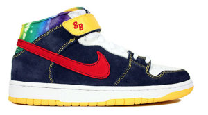 Nike  SB Dunk Mid Tie Dye Obsidian/Varsity Red (314383-461)