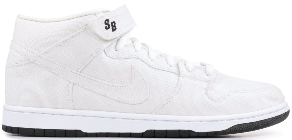 Nike SB Dunk Mid Tokyo Canvas White/White (314383-111)