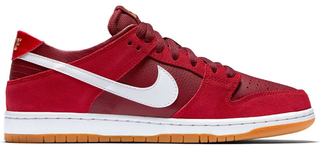 Nike SB Zoom Dunk Low Track Red Track Red/White-Cedar (854866-616)