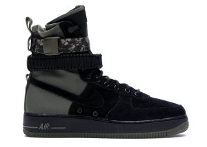 Nike  SF Air Force 1 High Camo Black/Medium Olive-Neutral Olive-Black (864024-004)