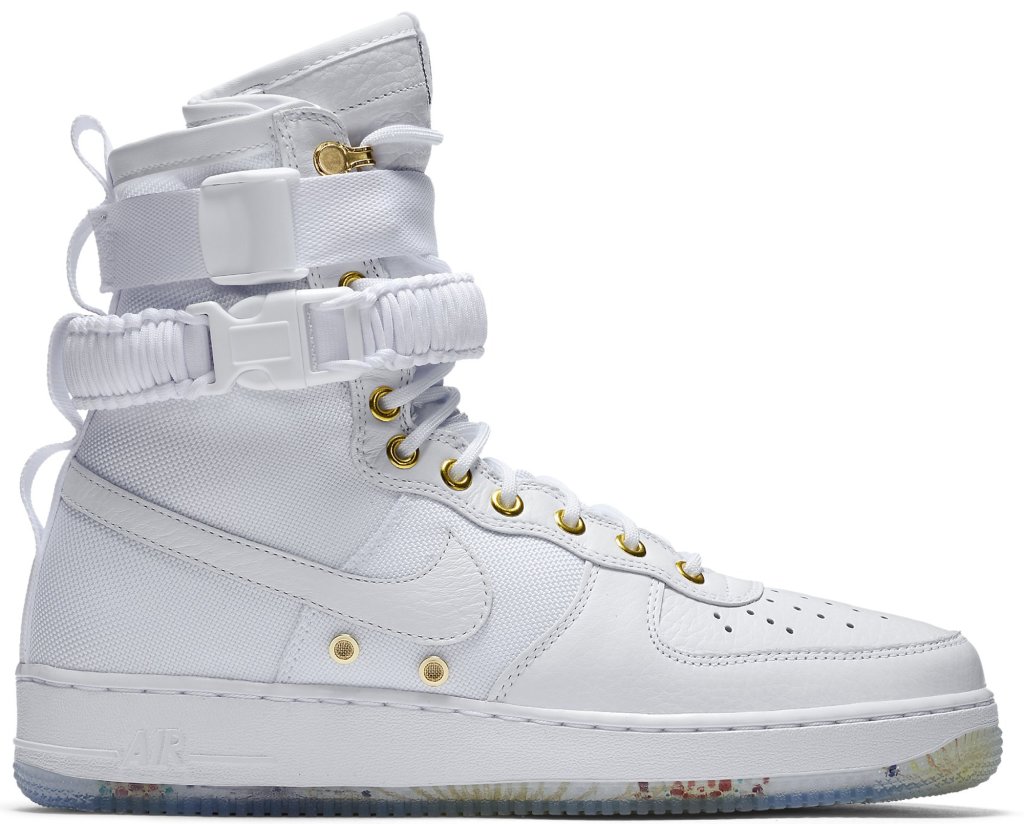 Nike SF Air Force 1 High Lunar New Year (2018) White/White-Metallic Gold (AO9385-100)