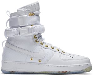 Nike  SF Air Force 1 High Lunar New Year (2018) White/White-Metallic Gold (AO9385-100)