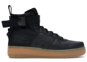 Nike  SF Air Force 1 Mid Black Gum Black/Black-Gum Light Brown (917753-003)