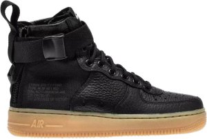 Nike  SF Air Force 1 Mid Black Gum (W) Black/Black-Gum Light Brown (AA3966-002)