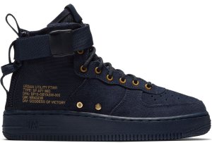 Nike  SF Air Force 1 Mid Obsidian Black (GS) Obsidian/Obsidian-Black (AJ0424-400)