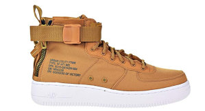 Nike SF Air Force One Mid Desert Ochre (GS) Desert Ochre/Sequoia/White (AJ0424-700)