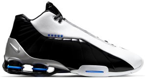 Nike  Shox BB4 Black Patent White/Metallic Silver-Black-Racer Blue (AT7843-102)