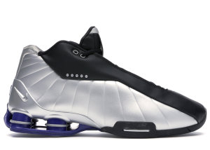 Nike  Shox BB4 Black Silver Lapis Black/Metallic Silver-Lapis (AT7843-001)