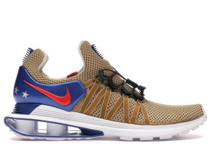 Nike Shox Gravity World Cup (2018) Metallic Gold/White-Gym Blue-Speed Red (AR1999-700)