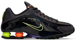 Nike  Shox R4 Gel Black Neon Black/Volt-Orange (CI1955-074)