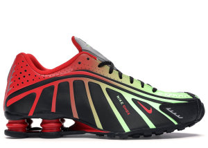 Nike  Shox R4 Neymar Black Black/Challenge Red-Metallic Silver (BV1387-001)