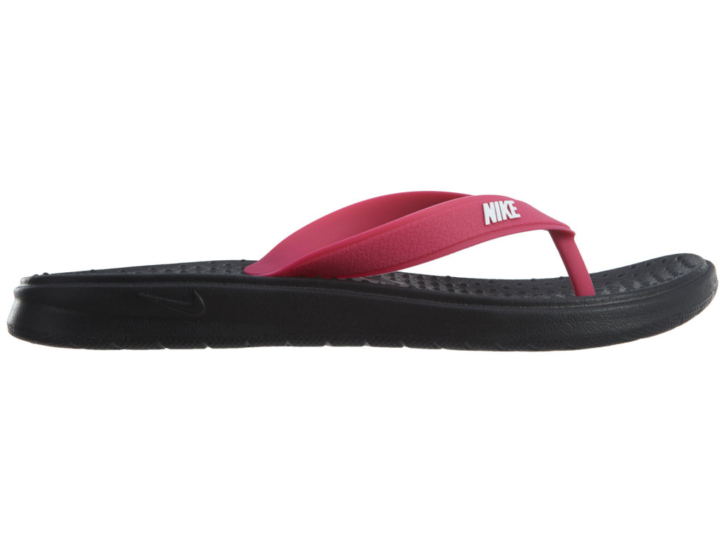 Nike Solar Thong Black White-Vivid Pink (W) Black/White-Vivid Pink (882699-001)