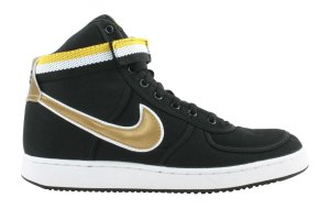 Nike  Vandal High Supreme Black Metallic Gold Yellow Streak Black/Metallic Gold-White-Yellow Streak (304715-072)
