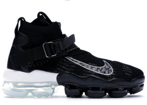 Nike  VaporMax Premier Flyknit Black Metallic Silver White Black/Metallic Silver-White (AO3241-002)