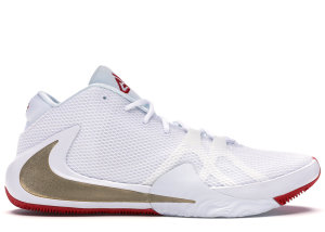 Nike  Zoom Freak 1 Roses White/Metallic Gold-University Red (BQ5422-100)