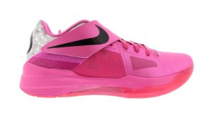 Nike KD 4 Aunt Pearl Pinkfire II/Black-Metallic Silver (473679-601)