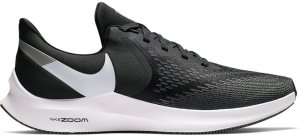 Nike  Zoom Winflo 6 Black White Dark Grey Black/White-Dark Grey-Metallic Platinum (AQ7497-001)