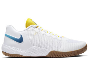 Nike Court Flare 2 White (W) White/Oracle Aqua-Opti Yellow-Valerian Blue (AV4713-107)