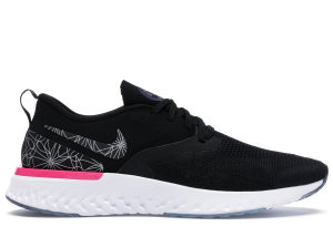 Nike Odyssey React Flyknit 2 Black Black Reflect Silver Black (AT9975-002)