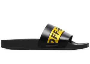 OFF-WHITE Industrial Strap Slides Black Black (OMIA088R19C220381060)